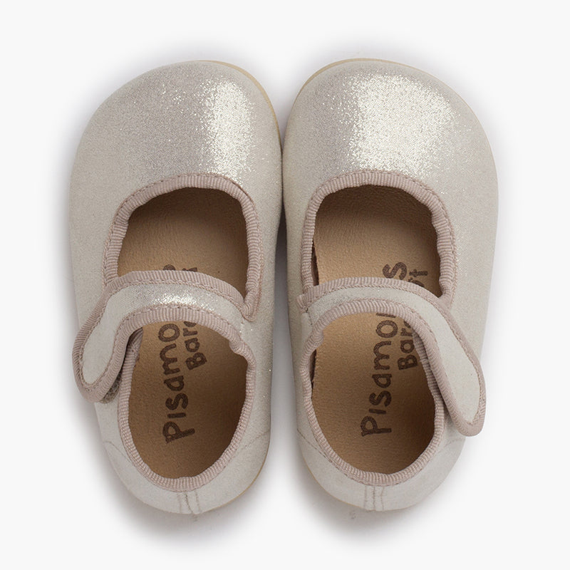 BALLERINES FILLES BAREFOOT BRILLANTES OR - Ref. 1630