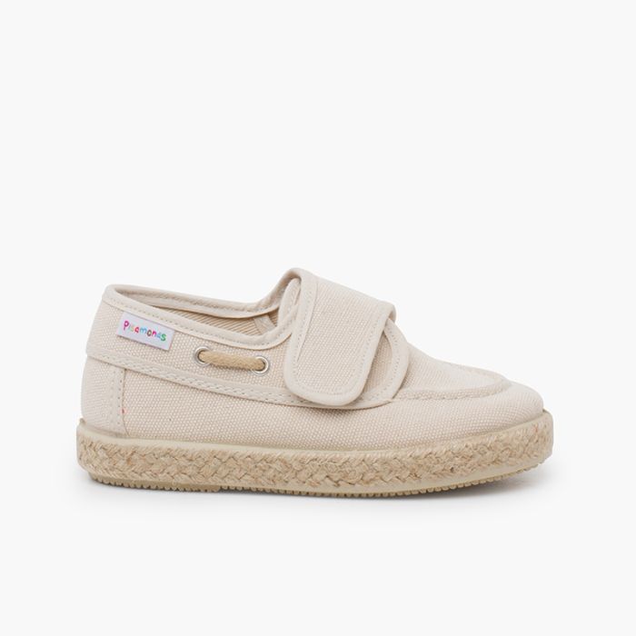 1698 CHAUSSURES NAUTICOS TOILE BEIGE