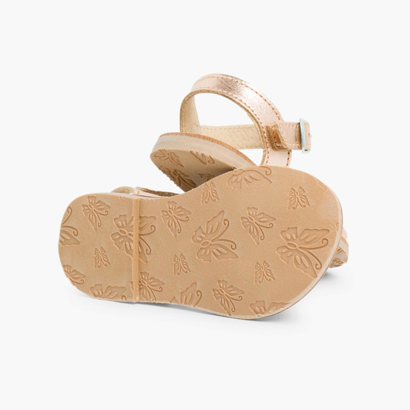 SANDALES CUIR BRONZE - Ref. 0450