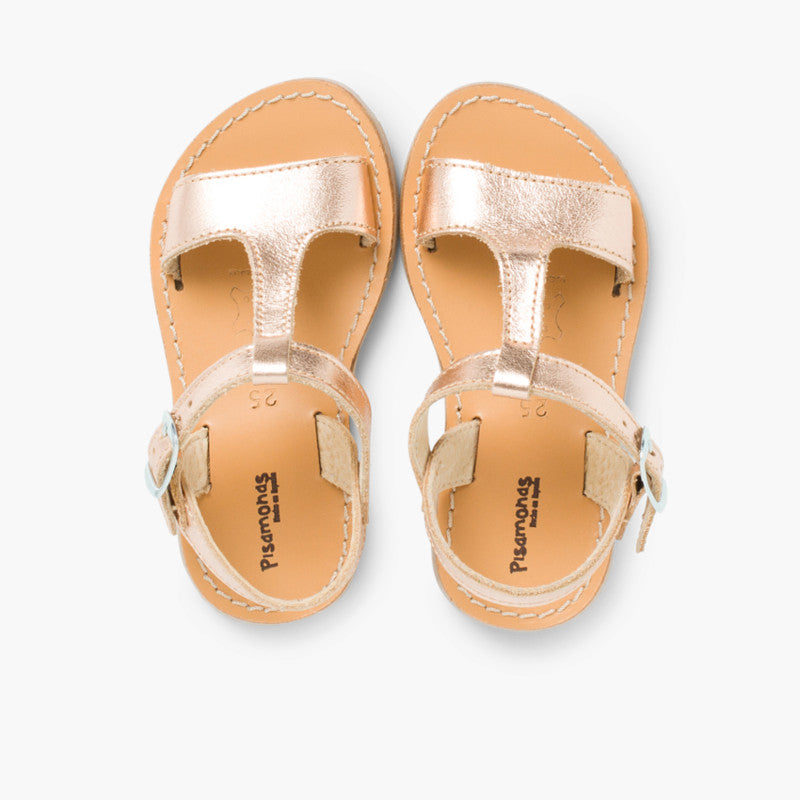 SANDALES CUIR BRONZE - Ref. 0450