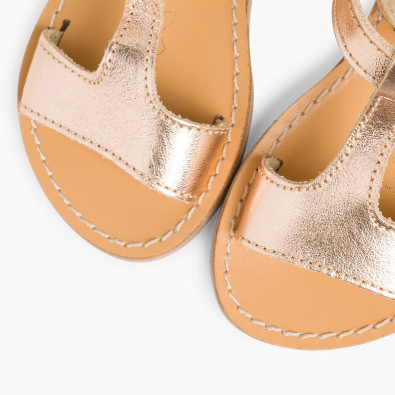 SANDALES CUIR BRONZE - Ref. 0450