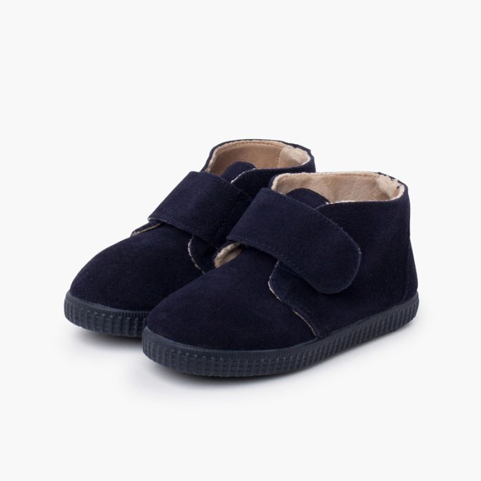 1062 FURRY ANKLE BOOTS MARINE