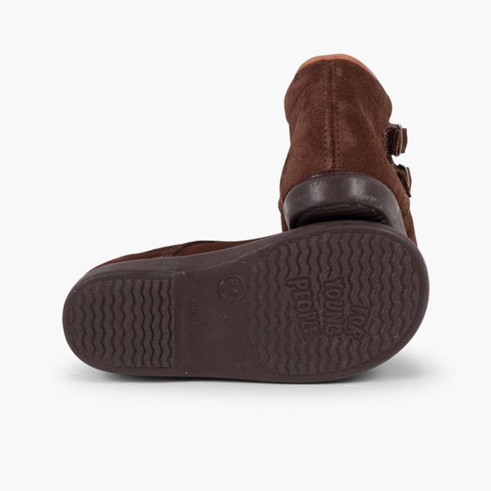 0846 BUCKLE BOOTIES MARRON