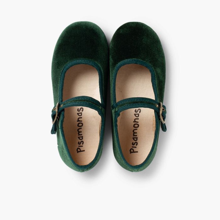 0144 BUCKLE MARY JANES VERT EMERAUDE