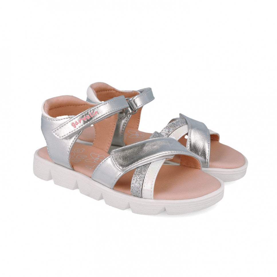 B050 SANDALIA LAZOS ARGENTE