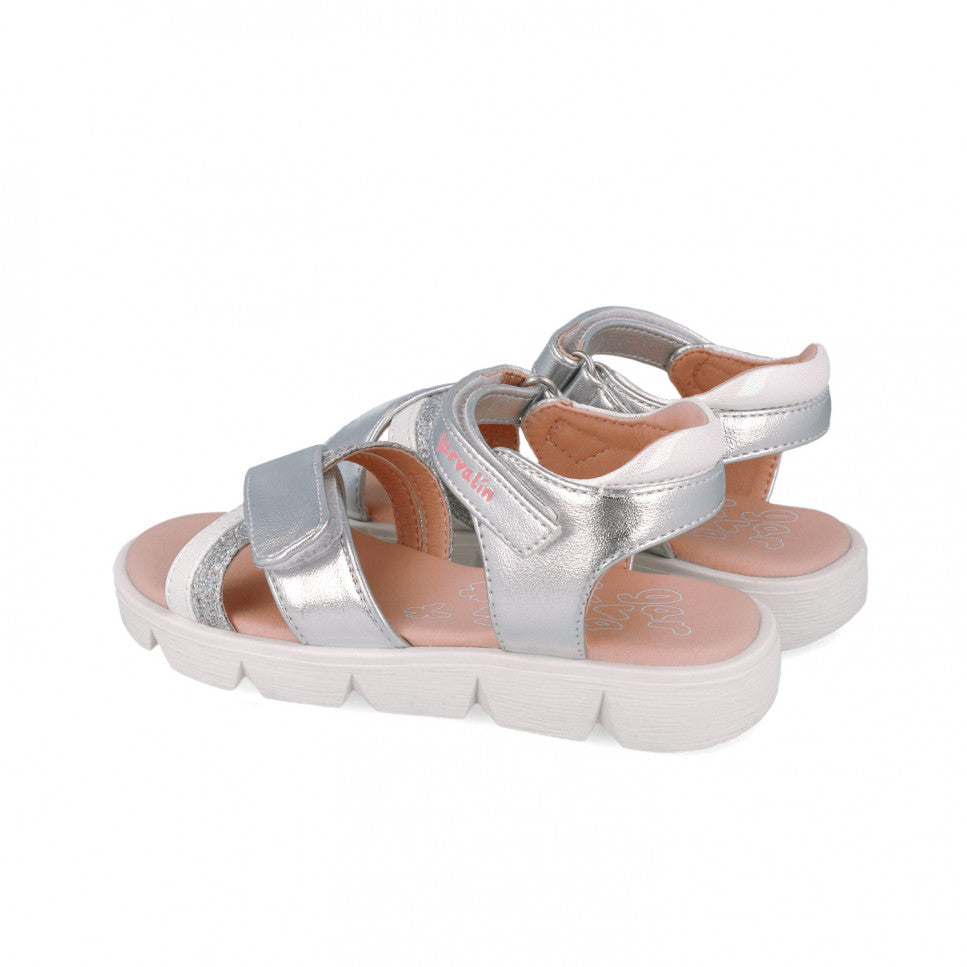 B050 SANDALIA LAZOS ARGENTE
