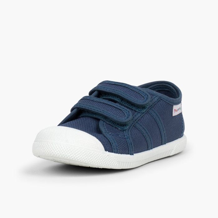 0323 RIPTAPE CANVAS TRAINERS MARINE