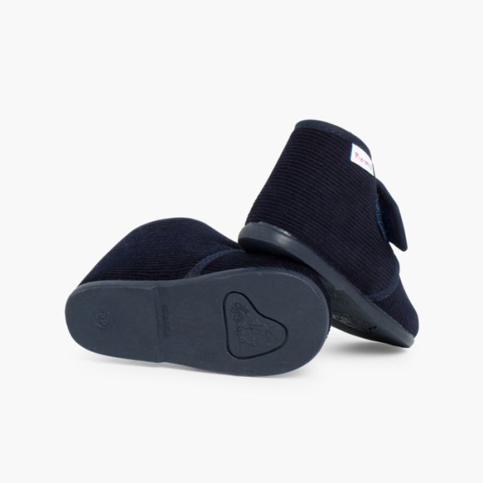 0138 CORDUROY SLIPPERS BOOTS MARINE