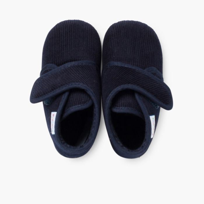 0138 CORDUROY SLIPPERS BOOTS MARINE