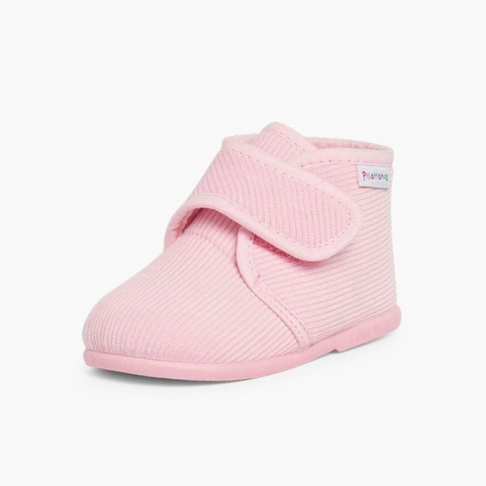 0138 CORDUROY SLIPPERS BOOTS ROSE