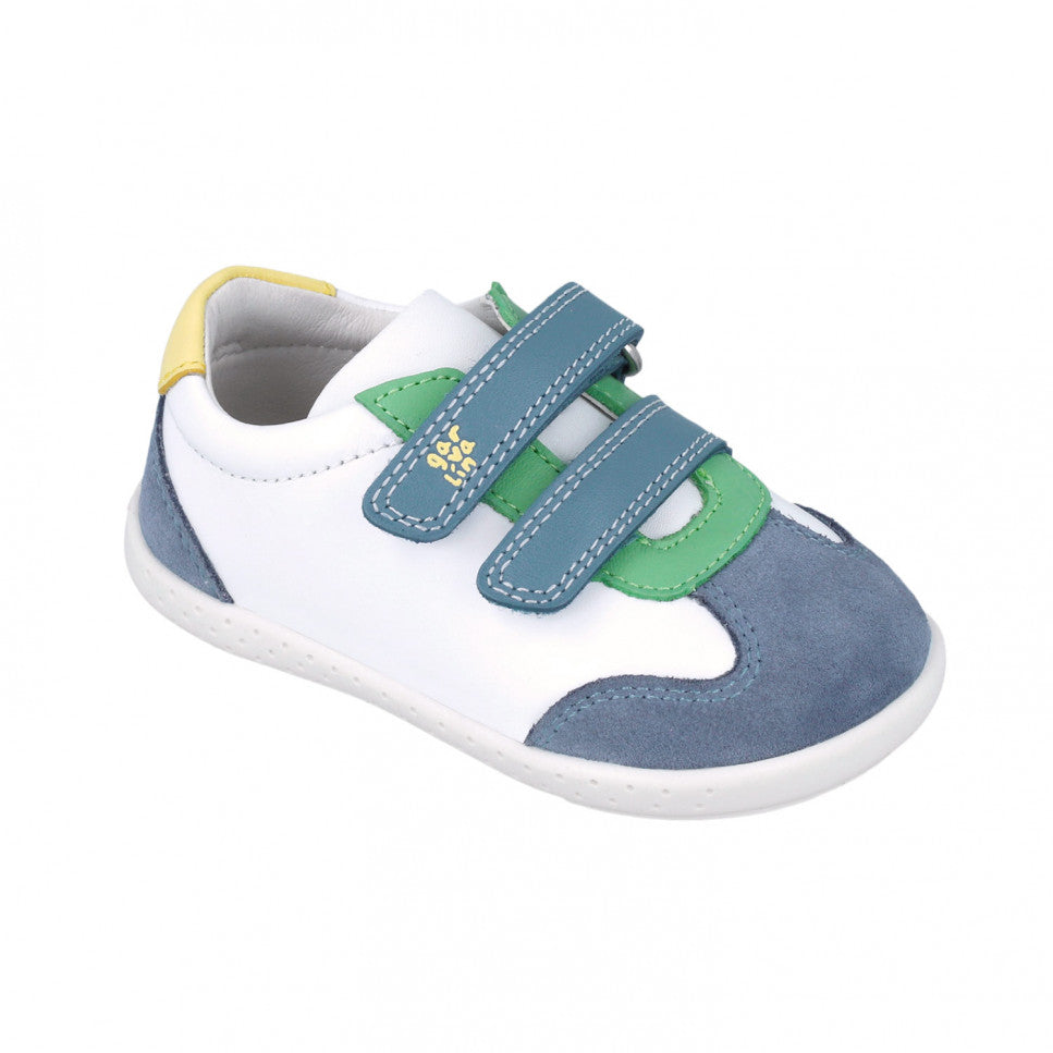 A472 CASUAL BASKETS BLEU ET VERT